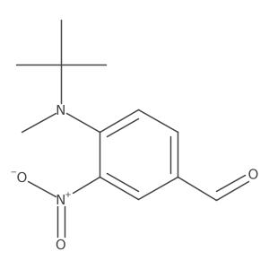 4-[(1,1-Dimethylethyl)methylamino]-3-nitrobenzaldehyde结构式