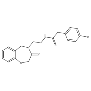 2-(4-bromophenyl)-N-(2-(3-oxo-2,3-dihydrobenzo[f][1,4]oxazepin-4(5H)-yl)ethyl)acetamide Structure
