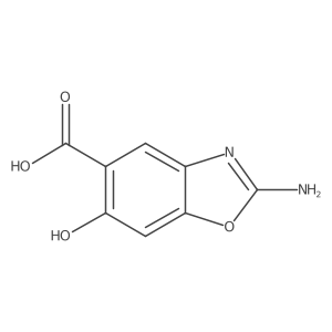 2-Amino-6-hydroxy-1,3-benzoxazole-5-carboxylic acid结构式