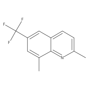 2,8-Dimethyl-6-(trifluoromethyl)quinoline结构式