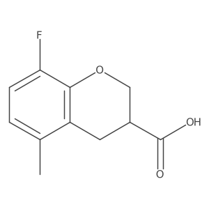 (R)-8-Fluoro-5-methylchromane-3-carboxylic acid Structure