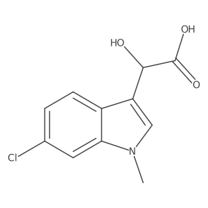 2-(6-chloro-1-methyl-1H-indol-3-yl)-2-hydroxyacetic acid结构式