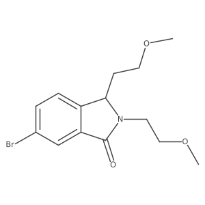 6-Bromo-2,3-bis(2-methoxyethyl)isoindolin-1-one结构式