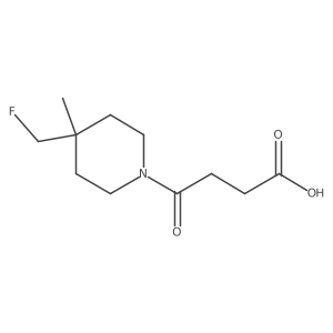 4-(4-(Fluoromethyl)-4-methylpiperidin-1-yl)-4-oxobutanoic acid结构式