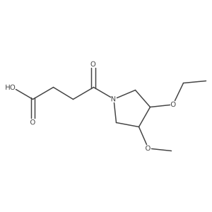 4-(3-Ethoxy-4-methoxypyrrolidin-1-yl)-4-oxobutanoic acid结构式
