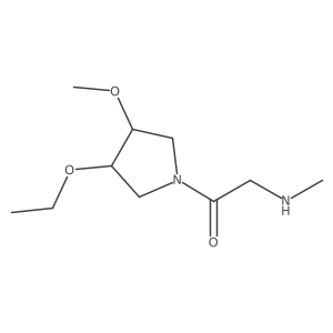 1-(3-Ethoxy-4-methoxypyrrolidin-1-yl)-2-(methylamino)ethan-1-one结构式