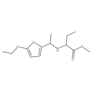 Methyl 2-{[1-(5-ethoxyfuran-2-yl)ethyl]amino}butanoate Structure