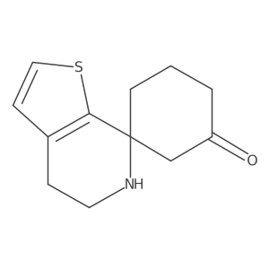 5',6'-dihydro-4'H-spiro[cyclohexane-1,7'-thieno[2,3-c]pyridine]-5-one结构式