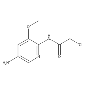 N-(5-amino-3-methoxypyridin-2-yl)-2-chloroacetamide Structure
