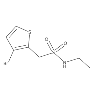 1-(3-bromothiophen-2-yl)-N-ethylmethanesulfonamide Structure