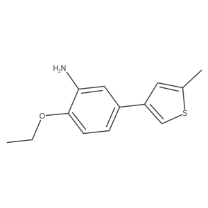 2-Ethoxy-5-(5-methylthiophen-3-yl)aniline结构式