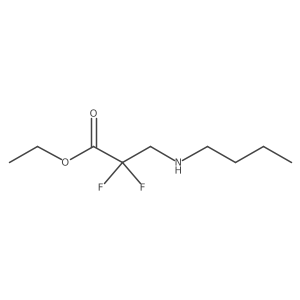 Ethyl 3-(butylamino)-2,2-difluoropropanoate Structure