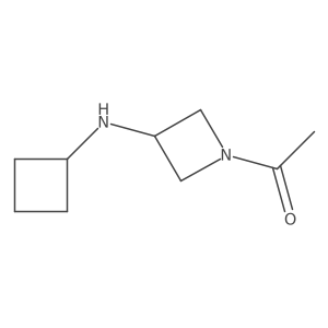 1-[3-(Cyclobutylamino)azetidin-1-yl]ethan-1-one结构式