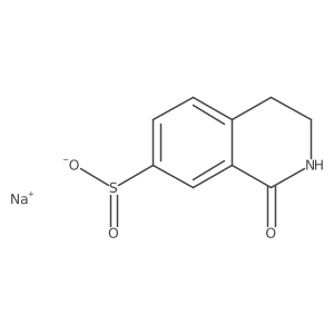 Sodium 1-oxo-1,2,3,4-tetrahydroisoquinoline-7-sulfinate结构式
