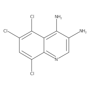 5,6,8-Trichloroquinoline-3,4-diamine结构式