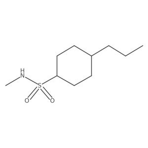 N-methyl-4-propylcyclohexane-1-sulfonamide结构式