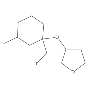 3-{[1-(Iodomethyl)-3-methylcyclohexyl]oxy}oxolane结构式