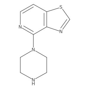 Thiazolo[4,5-c]pyridine,4-(1-piperazinyl)-结构式