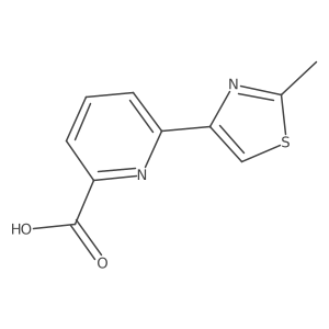6-(2-Methyl-thiazol-4-yl)-pyridine-2-carboxylic acid结构式