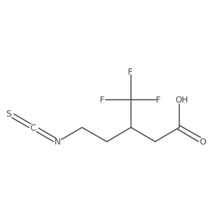 5-Isothiocyanato-3-(trifluoromethyl)pentanoic acid Structure