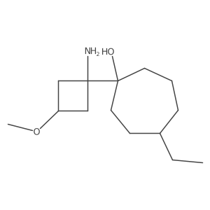 1-(1-Amino-3-methoxycyclobutyl)-4-ethylcycloheptan-1-ol Structure