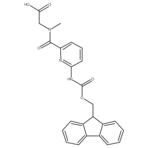 2-{1-[6-({[(9H-fluoren-9-yl)methoxy]carbonyl}amino)pyridin-2-yl]-N-methylformamido}acetic acid Structure