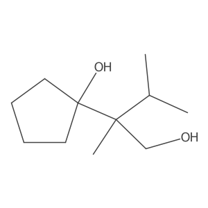 1-(1-Hydroxy-2,3-dimethylbutan-2-yl)cyclopentan-1-ol结构式