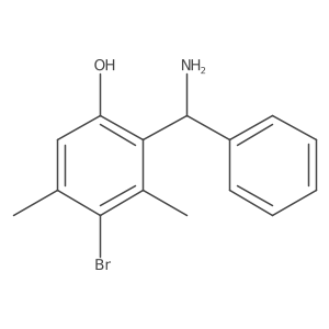 2-[Amino(phenyl)methyl]-4-bromo-3,5-dimethylphenol Structure
