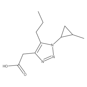 2-[1-(2-methylcyclopropyl)-5-propyl-1H-1,2,3-triazol-4-yl]acetic acid结构式