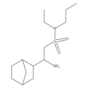 2-amino-2-{bicyclo[2.2.1]heptan-2-yl}-N-ethyl-N-propylethane-1-sulfonamide结构式