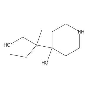 4-(1-Hydroxy-2-methylbutan-2-yl)piperidin-4-ol Structure