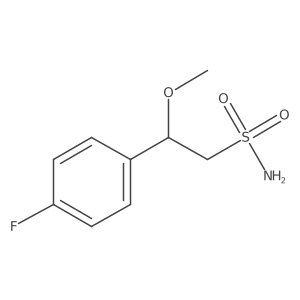 2-(4-Fluorophenyl)-2-methoxyethane-1-sulfonamide结构式