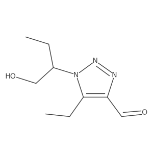 5-ethyl-1-(1-hydroxybutan-2-yl)-1H-1,2,3-triazole-4-carbaldehyde Structure