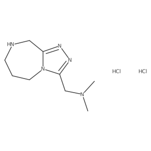 dimethyl({5H,6H,7H,8H,9H-[1,2,4]triazolo[4,3-a][1,4]diazepin-3-yl}methyl)amine dihydrochloride结构式