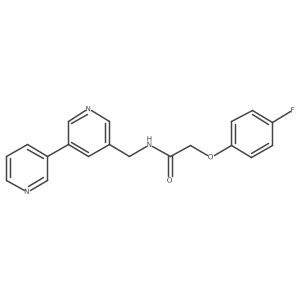 N-([3,3'-bipyridin]-5-ylmethyl)-2-(4-fluorophenoxy)acetamide Structure