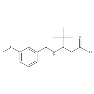 3-{[(3-Methoxyphenyl)methyl]amino}-4,4-dimethylpentanoic acid结构式