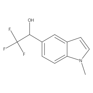 (1R)-2,2,2-trifluoro-1-(1-methyl-1H-indol-5-yl)ethan-1-ol Structure