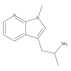 (2S)-1-{1-methyl-1H-pyrrolo[2,3-b]pyridin-3-yl}propan-2-amine结构式