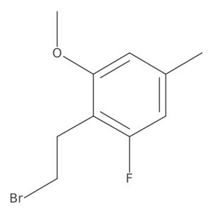 2-(2-Bromoethyl)-1-fluoro-3-methoxy-5-methylbenzene结构式
