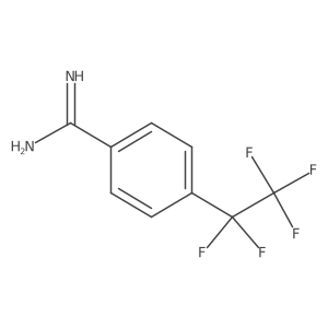 4-(Pentafluoroethyl)benzene-1-carboximidamide Structure
