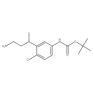 tert-butyl N-[3-(4-aminobutan-2-yl)-4-chlorophenyl]carbamate Structure