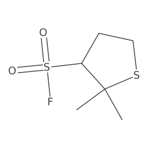 2,2-Dimethylthiolane-3-sulfonyl fluoride结构式