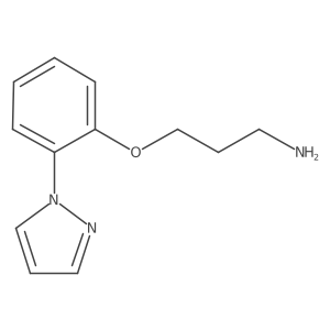 3-[2-(1H-pyrazol-1-yl)phenoxy]propan-1-amine结构式