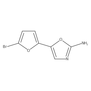 5-(5-Bromofuran-2-yl)-1,3-oxazol-2-amine Structure