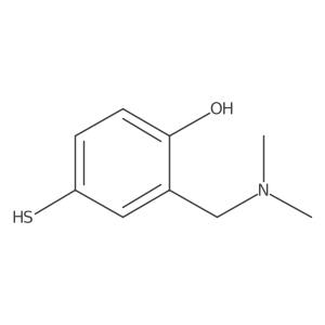 2-[(Dimethylamino)methyl]-4-sulfanylphenol结构式