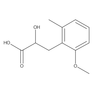 2-Hydroxy-3-(2-methoxy-6-methylphenyl)propanoic acid结构式