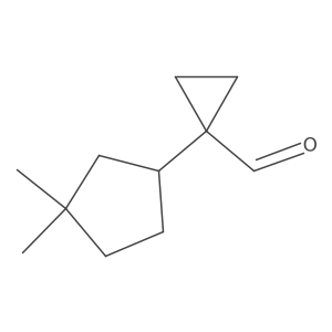 1-(3,3-Dimethylcyclopentyl)cyclopropane-1-carbaldehyde Structure