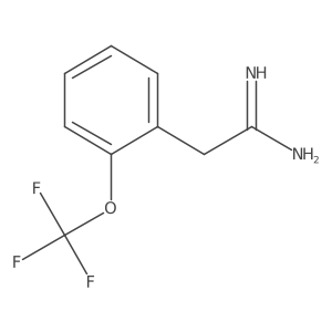 2-[2-(Trifluoromethoxy)phenyl]ethanimidamide结构式