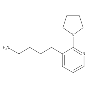4-[2-(Pyrrolidin-1-yl)pyridin-3-yl]butan-1-amine结构式