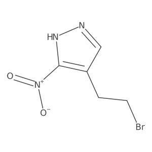 4-(2-bromoethyl)-3-nitro-1H-pyrazole Structure